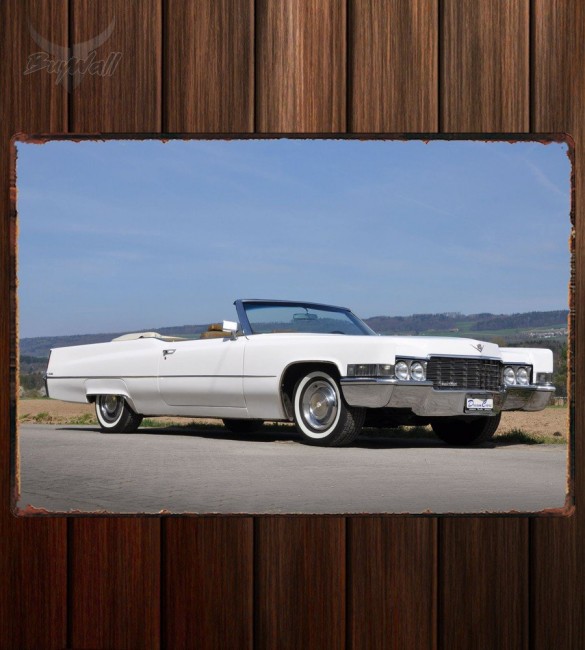 Металлическая табличка Cadillac de Ville Convertible Металлическая табличка Cadillac de Ville Convertible